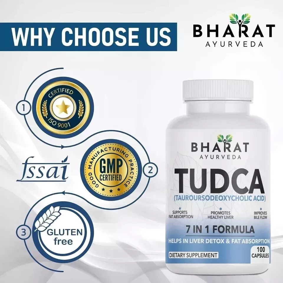 BHARAT AYURVEDA TUDKA – Liver Detox Supplement | Bile Salt – 100 Capsules U919