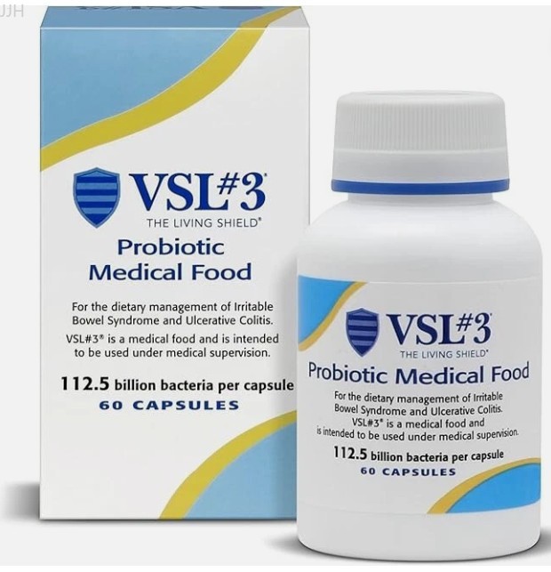 VSL#3 112.5B Capsules High-Potency 60 Gut CFUs Probiotics Support Formula