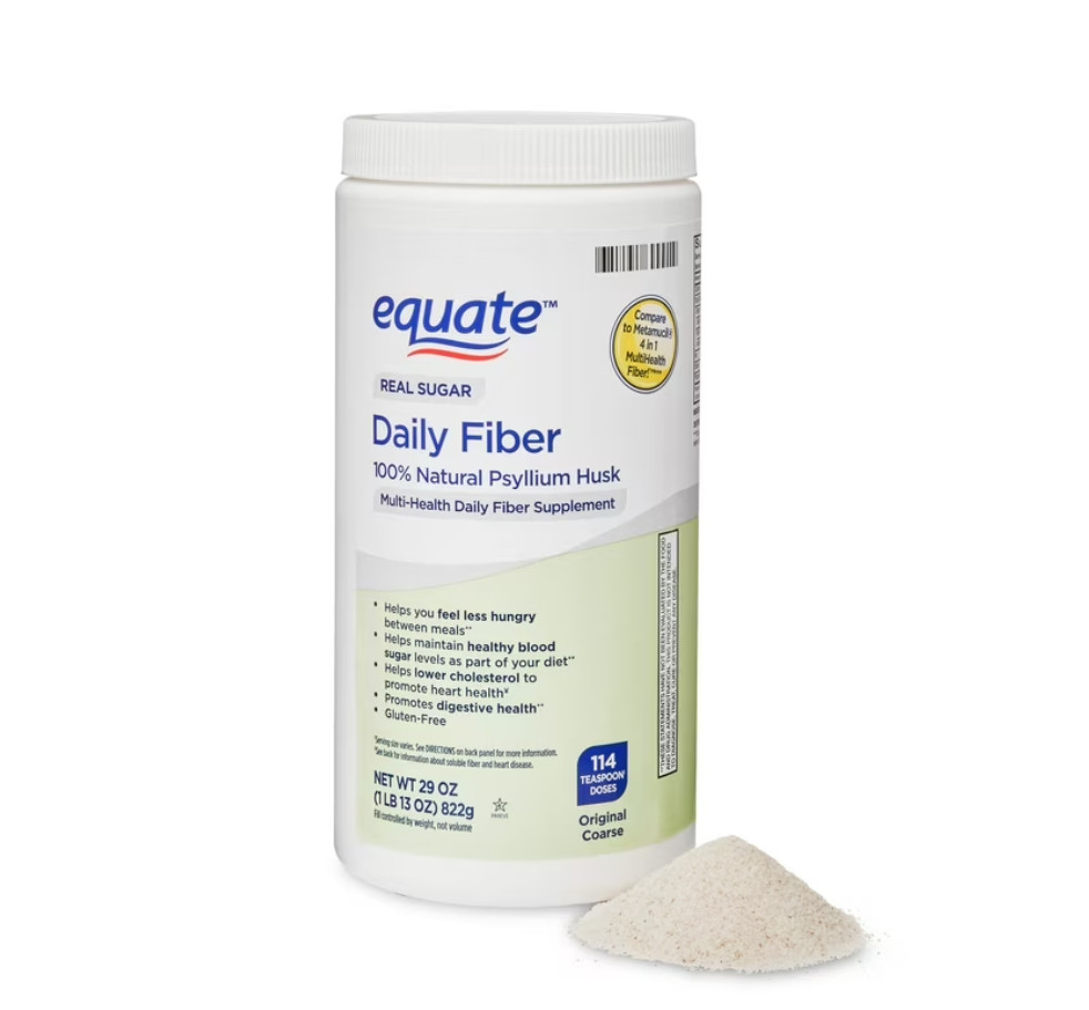 Equate Daily Fiber Powder, 29 oz, Unflavored, Compare to Metamucil 4-in-1 Multih