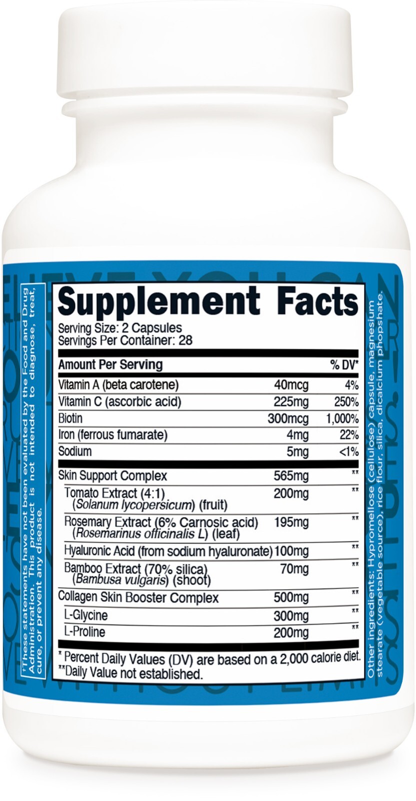 TransfromHQ Longevity Skin Support (28 Servings) – 56 Capsules