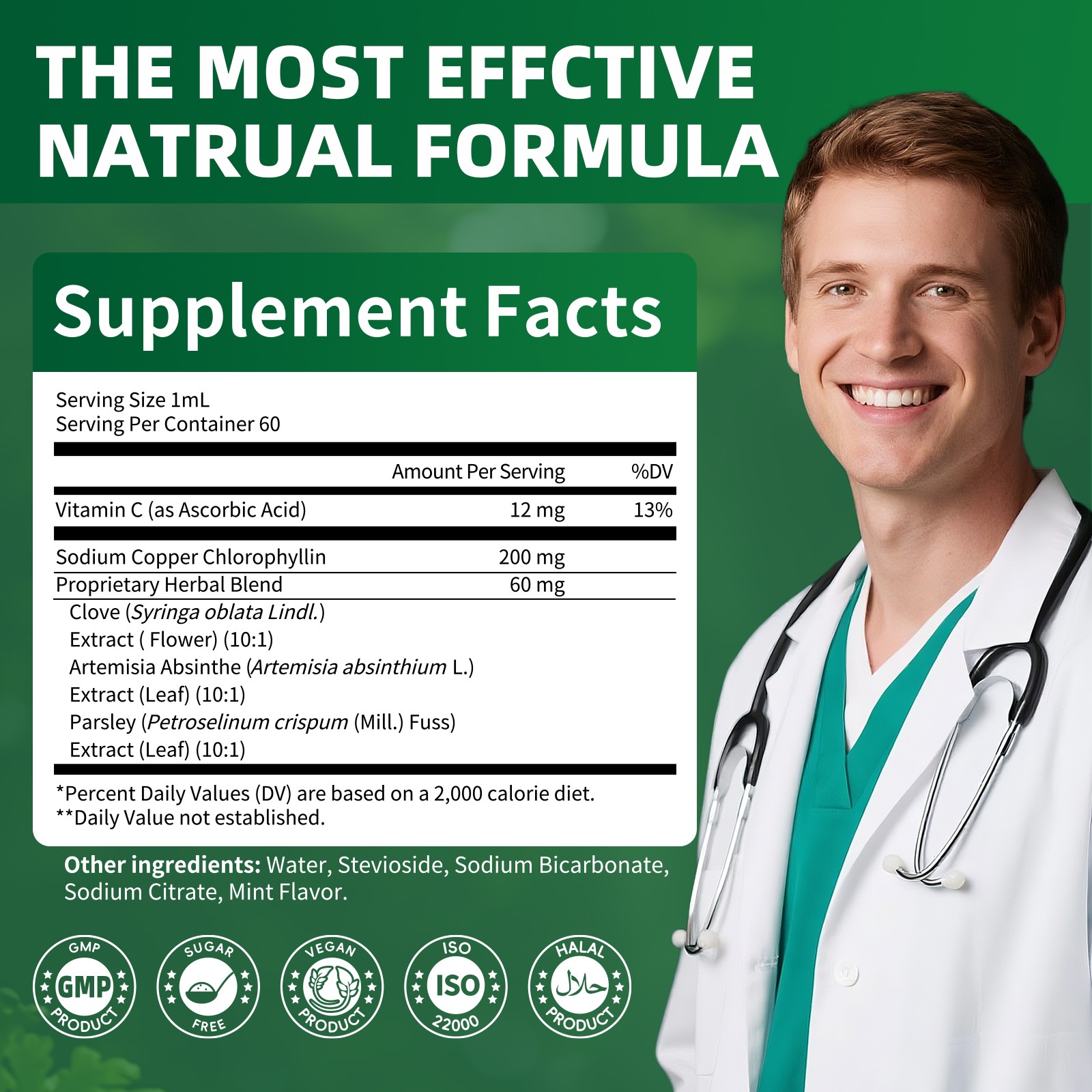 Liquid Chlorophyll Drops – Cleanse & Support Your Immune System & Energy Natural