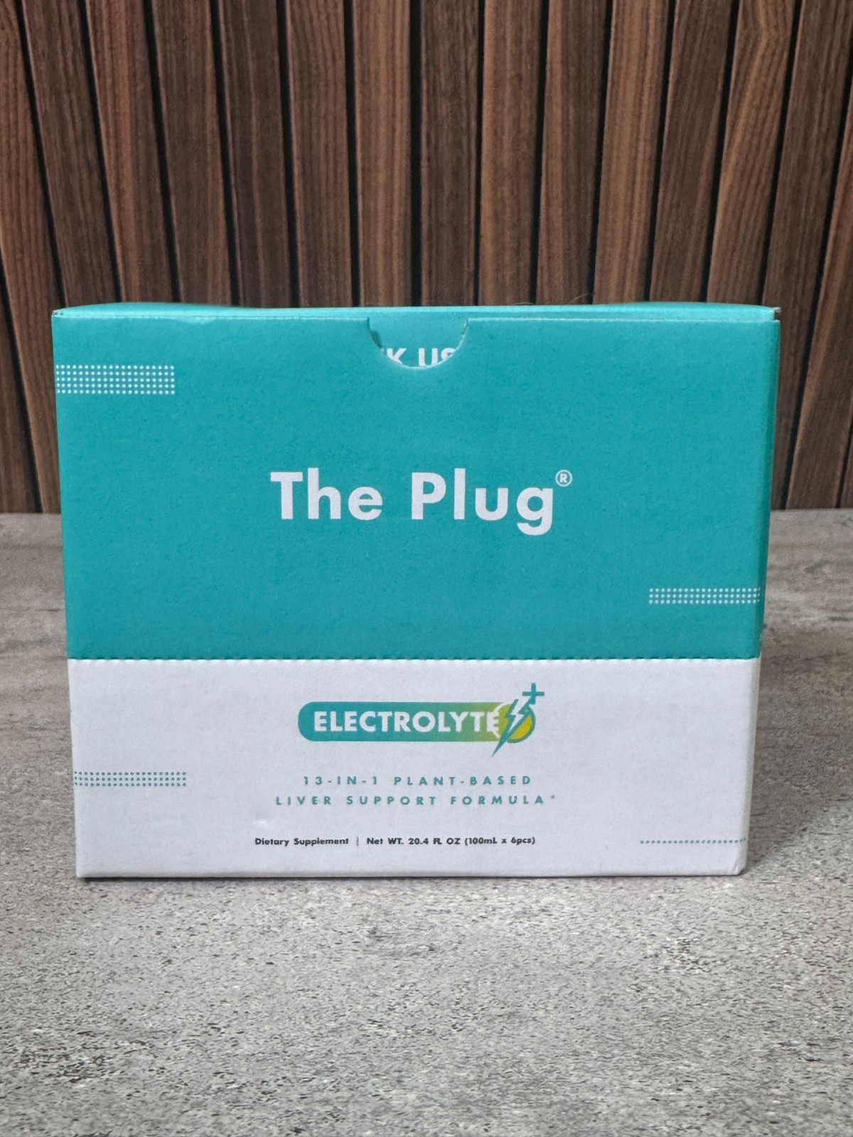 The Plug Electrolyte Liver Support Drink 6-Pack New Tropical Apple 100ml Bottles
