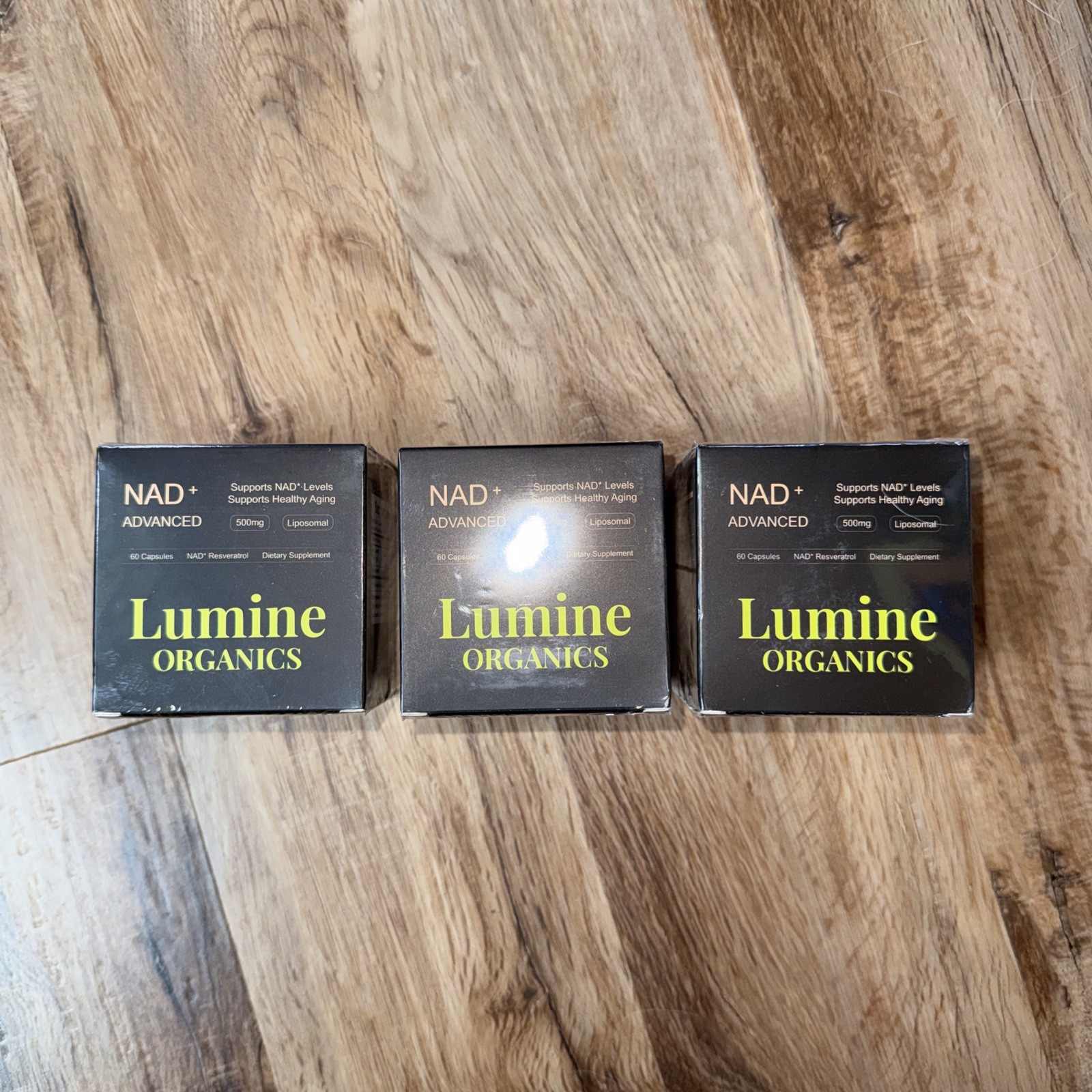 Lumine Organics NAD+ Advanced Liposomal 500mg 60 Capsules (5 Pack)