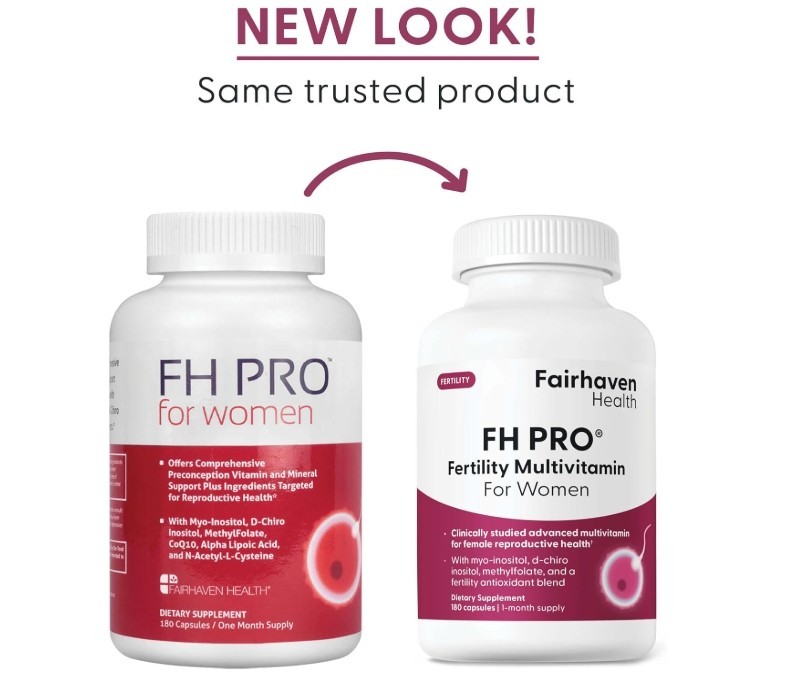 Fairhaven Health, FH Pro for Men + Women, 2 PACK, 180 capsules each! Fertility