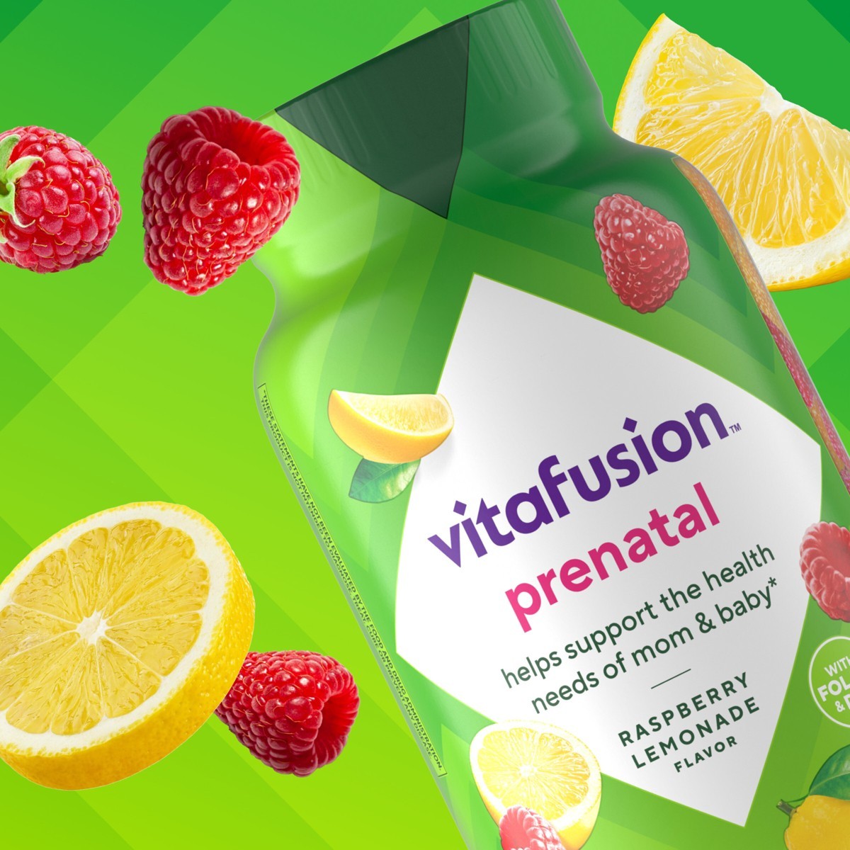 Vitafusion Dietary Supplement Gummies – Lemon & Raspberry Lemonade – 90ct
