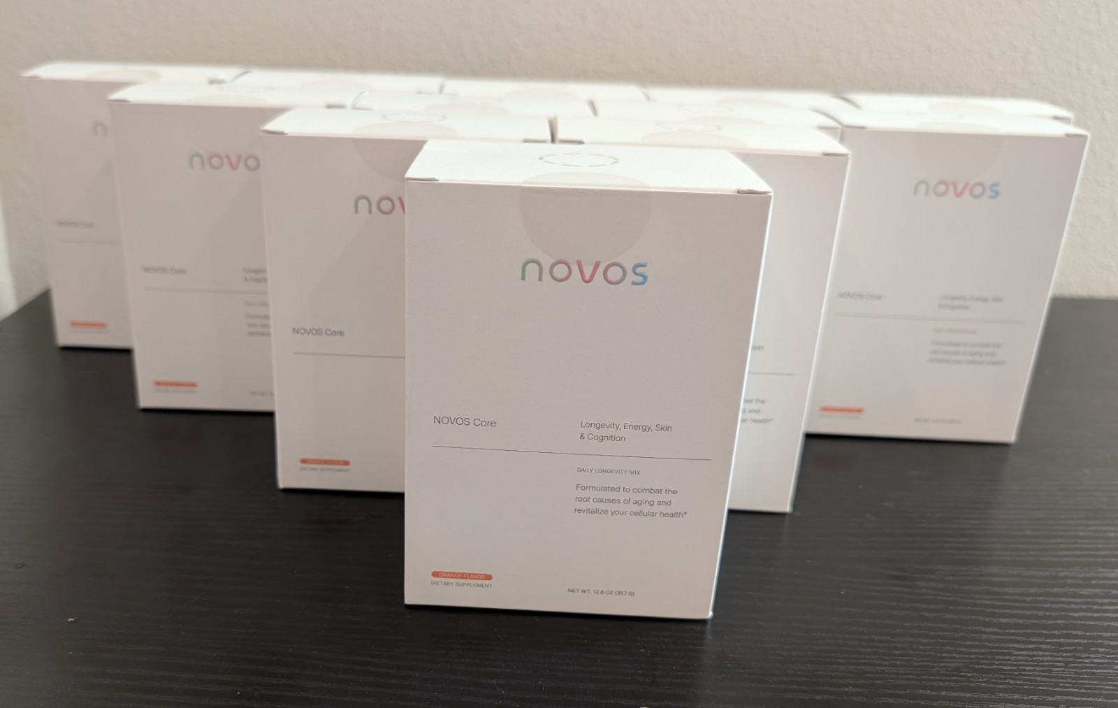 NOVOS Core (12 Boxes/1 Year Supply, Orange Flavor, 30 Sachets Per Box)