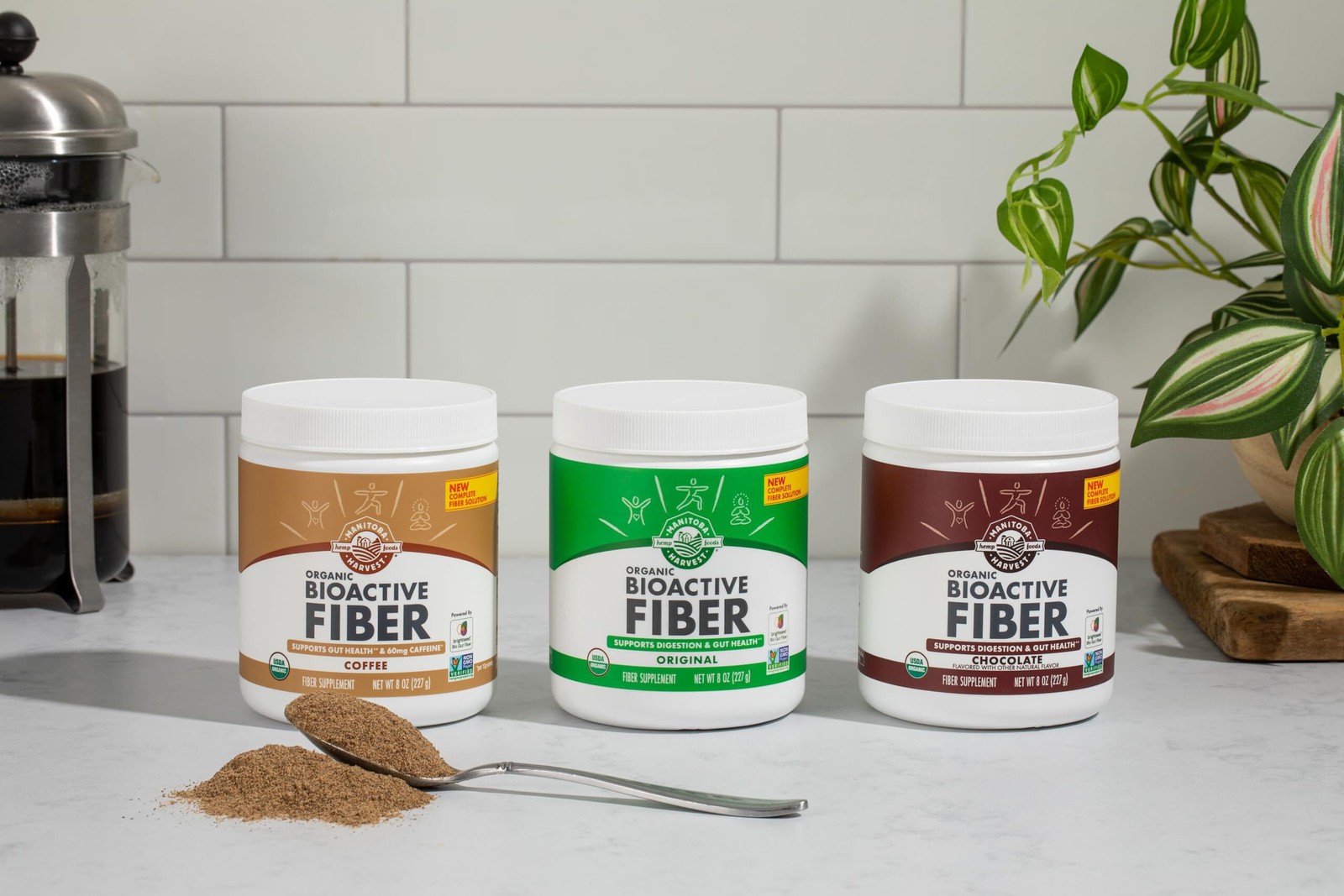 Manitoba Harvest Organic BioActive Fiber Supplement 6g Fiber Vegan & Kosher, 8oz