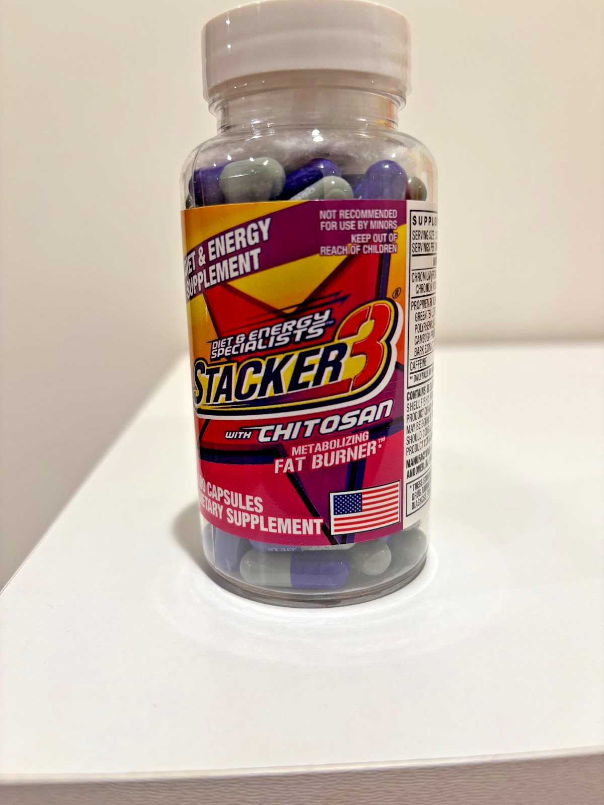 Stacker 3 – 100ct Weight Loss & Energy Supplement – Free Fast Shipping