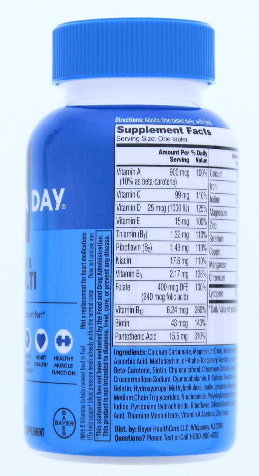 Men’s One A Day Multi Multimineral Supplement 200 Tablets 2 Pack