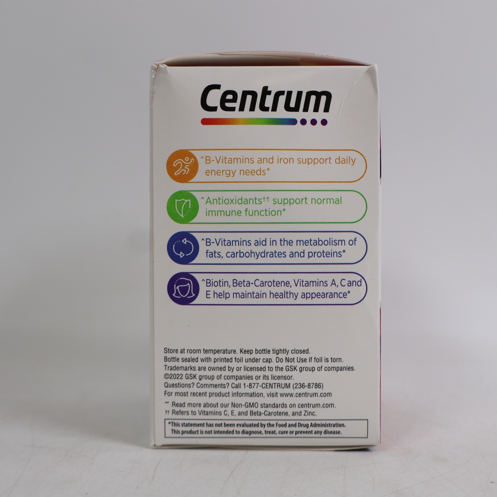 Centrum Women Multivitamin/Multimineral Supplement Tablets – 120ct EXP 05/2026