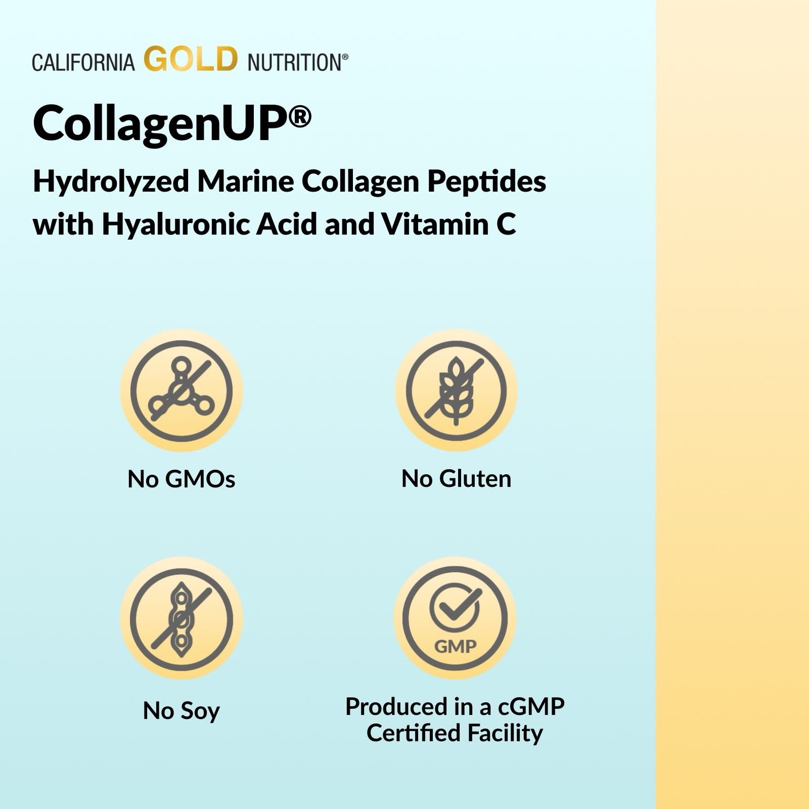 California Gold Nutrition, CollagenUP®, Hydrolyzed Marine Collagen Peptides with