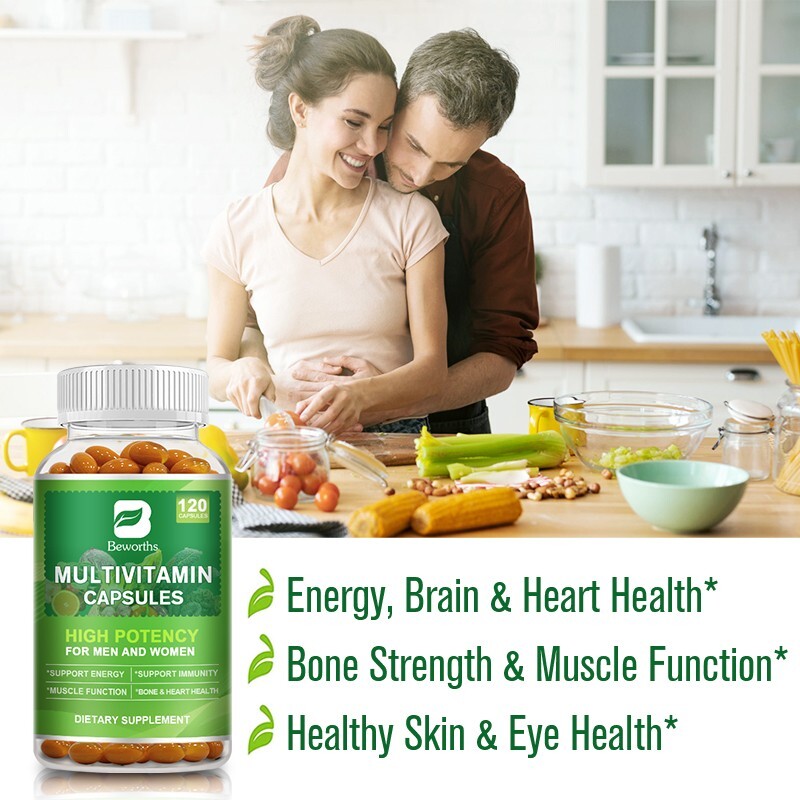 Multivitamin Capsules with Vitamins & Minerals for Immune Support Energy Boost
