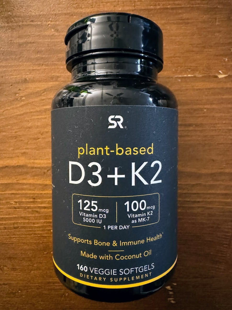 Sports Research D3 + K2, 160 Veggie Softgels