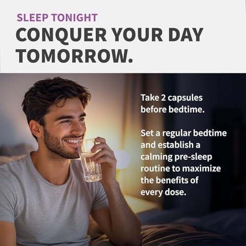 12-in-1 Melatonin Sleep Capsules Magnesium Ashwagandha 90 Count