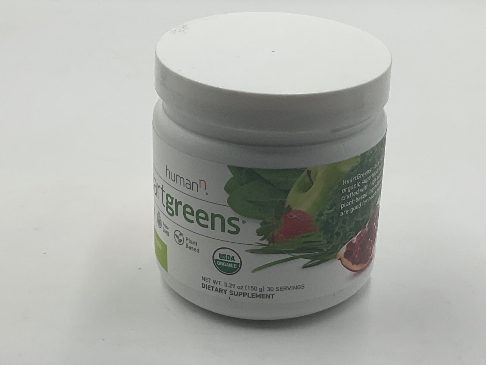 humanN HeartGreens Superfood Powder, Green Apple Flavor – 5.29 oz