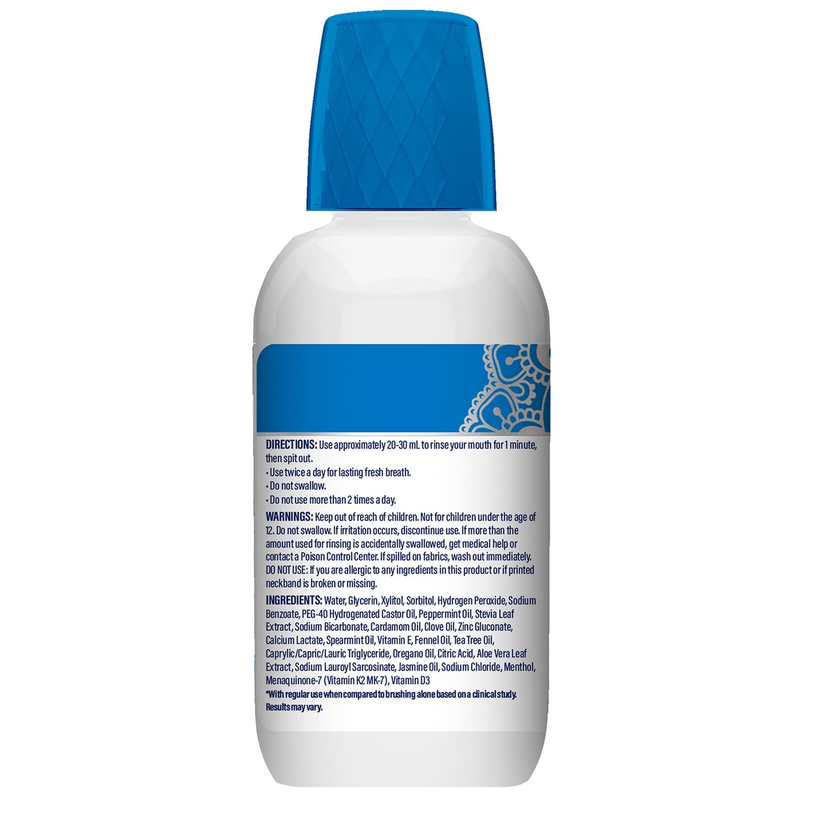 GuruNanda Oxyburst Teeth Whitening Mouthwash – 3 Fl Oz (Pack of 1), Clear