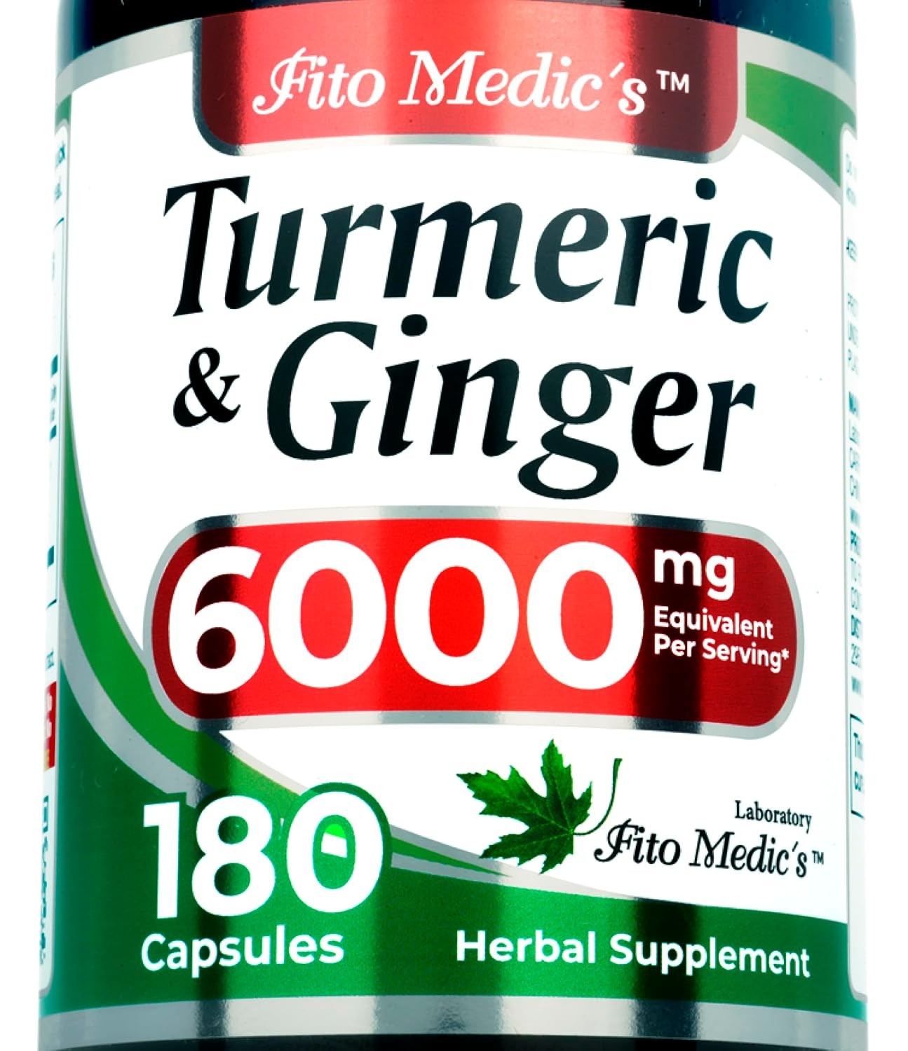 FITO MEDIC’S Lab | Turmeric and Ginger Supplement | 180 Caps s.