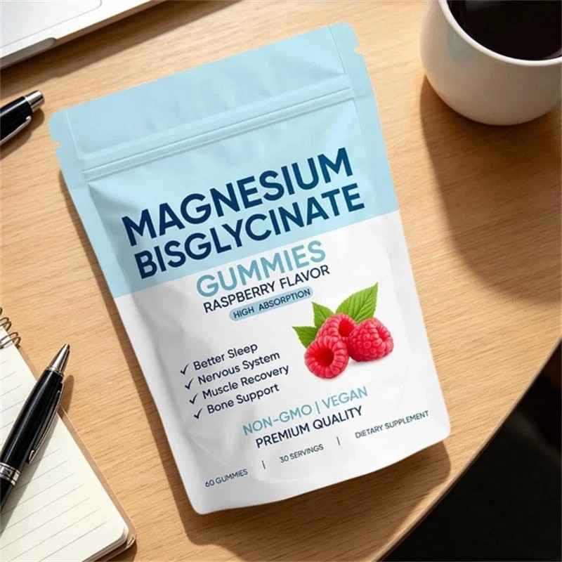 1-3Bag Magnesium Bisglycinate Gummies, with 400mg Magnesium Bisglycinate Chelate