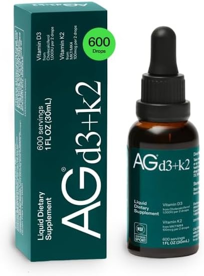 Athletic Greens AG1 Vitamin Liquid D3 + k2 – 1 OZ New in Box exp. 02/2028