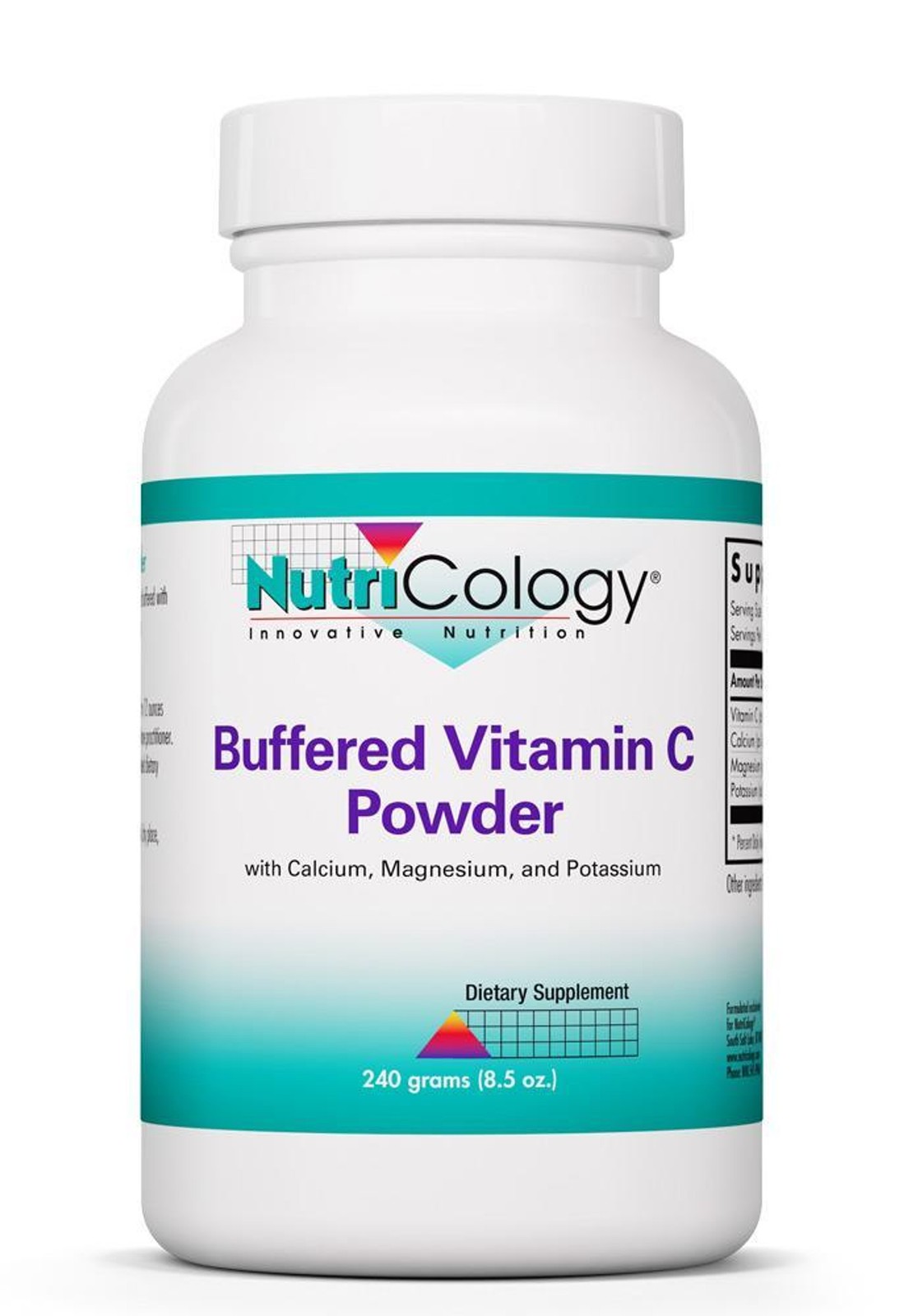 NutriCology Buffered Vitamin C Powder 102 Servings, 240 grams, NEW Sealed