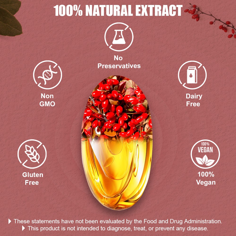 120 Premium Berberine HCL High Potency Anti-inflammatory,Blood Sugar Support