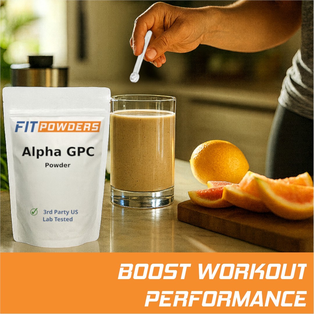 FitPowders Alpha-GPC Powder 3rd Party Tested Non-GMO with Scoop (Variations)
