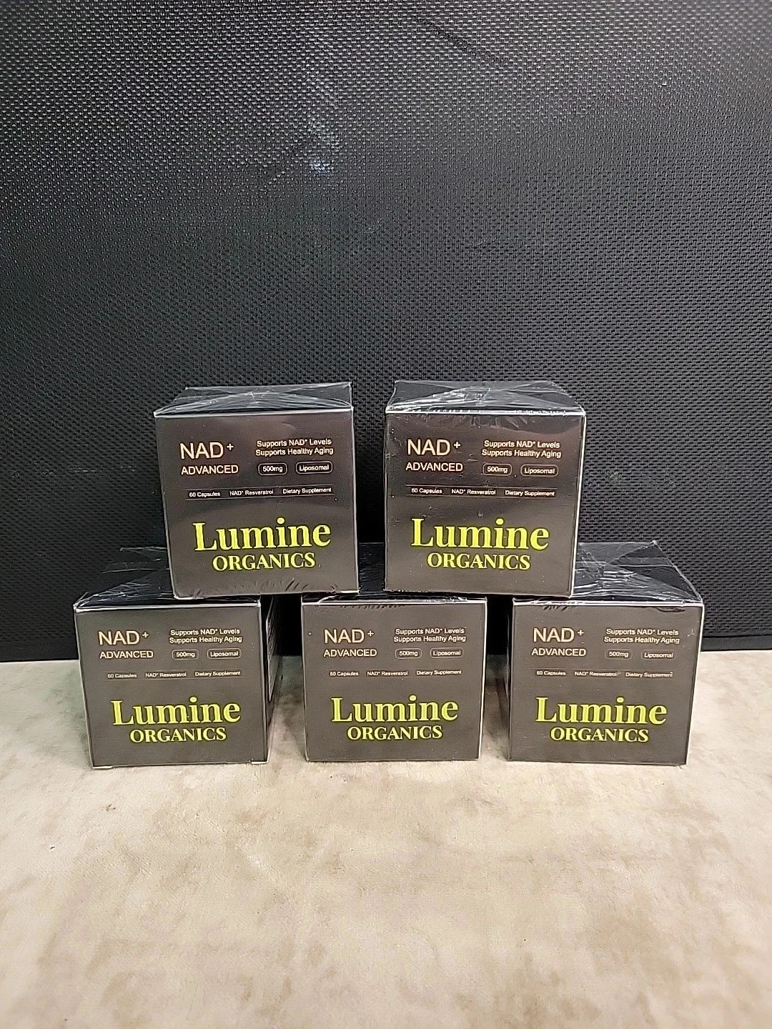 Lumine Organics NAD+ Advanced Liposomal 500mg 60 Capsules (pack of 5)