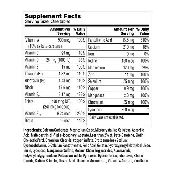 ✳️🔥 One A Day Men’s Complete Multivitamin 300 Tablets Energy Immune Heart ✳️🔥