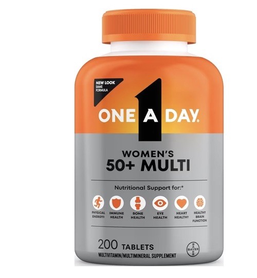 One A Day Multivitamin for Women 50 and Over Tablets, Womens Multivitamin 50 plu