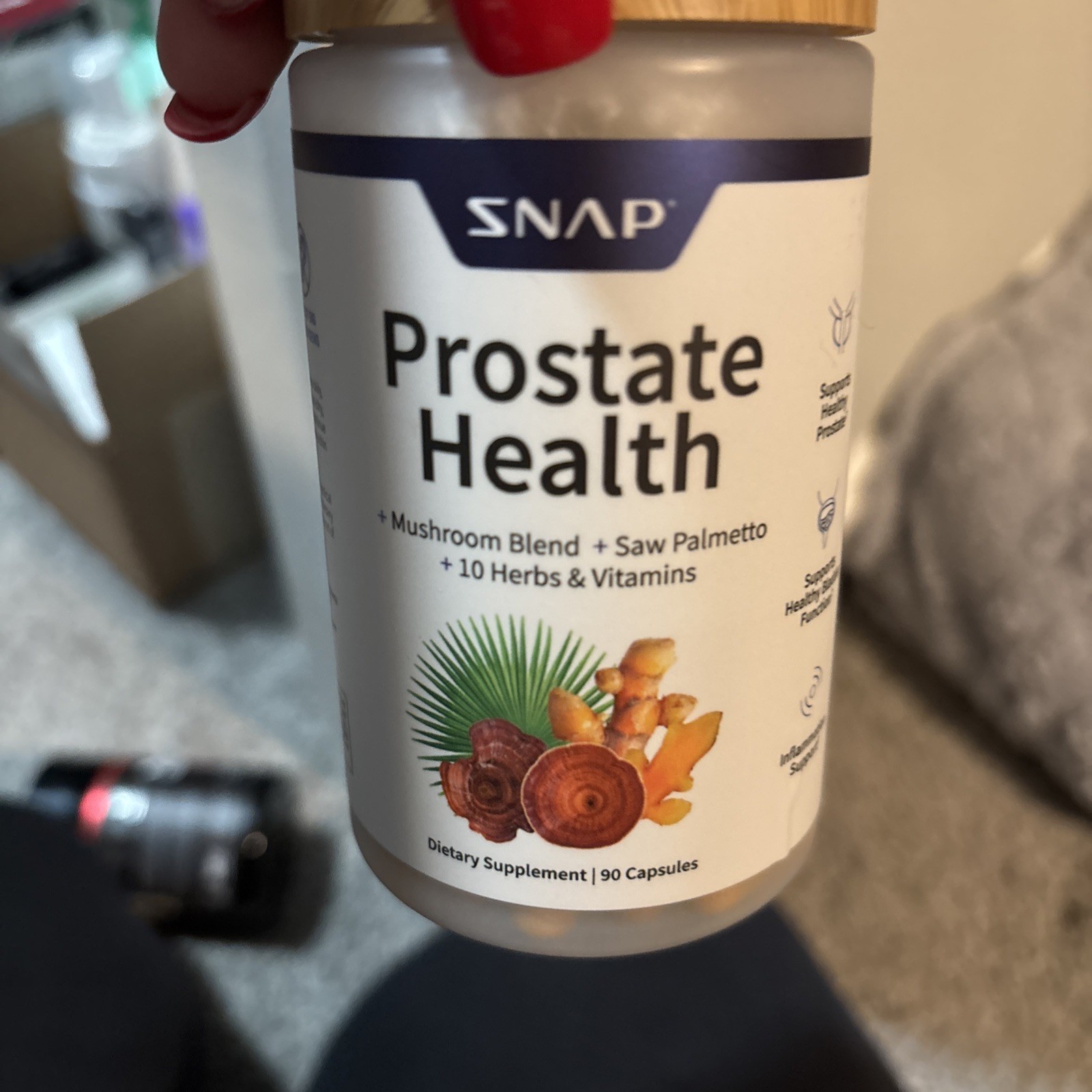 SNAP Prostate Health Saw Palmetto Nettle, Turmeric Urinary Bladder Immune Health