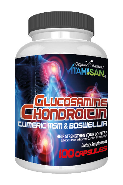 2 Pack Glucosamine Chondroitin MSM Turmeric – Joint Health Supplement – 200 Caps