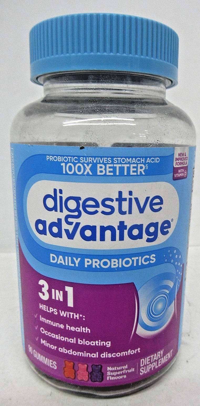 Digestive Advantage®, Daily Probiotic Gummies, Superfruit Blend, 90 Gummies