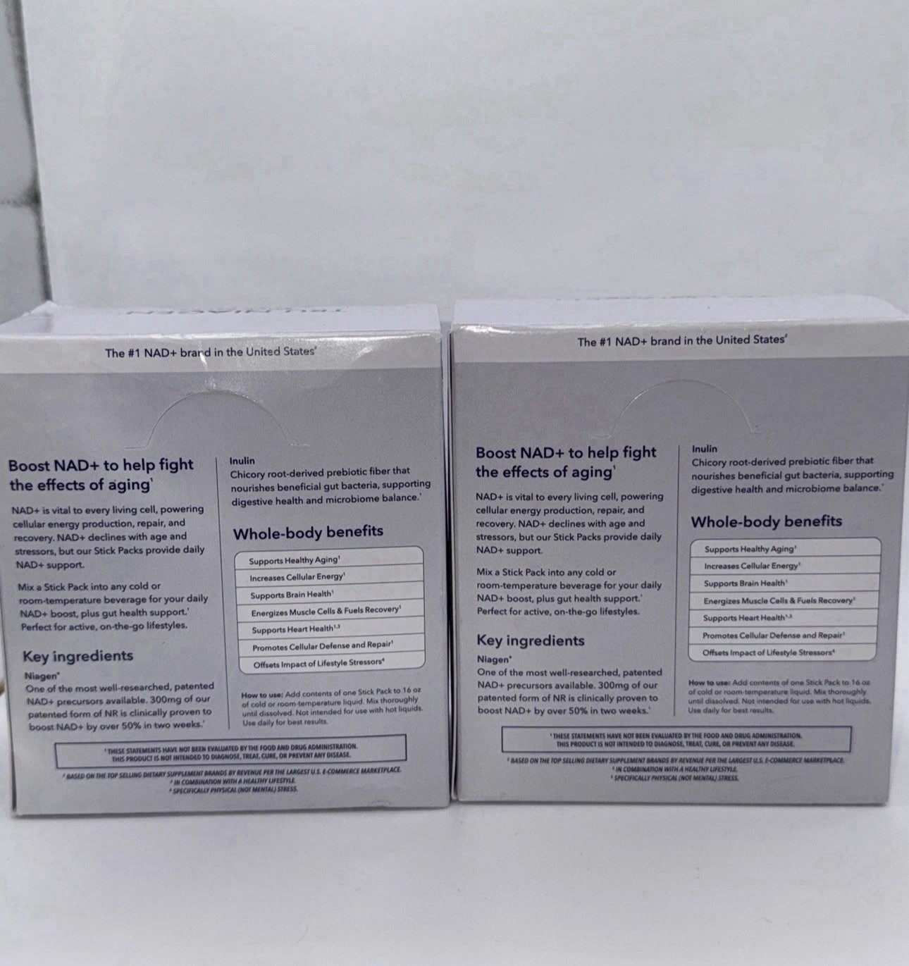 NAD+, Nicotinamide Riboside, Unflavored, 30 Stick Packs, 0.14 oz (4 g) Each