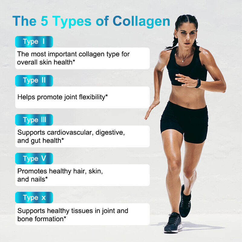 Collagen Vitamin Capsules for Hair, Skin, and Nails, Premium Collagen Supplement