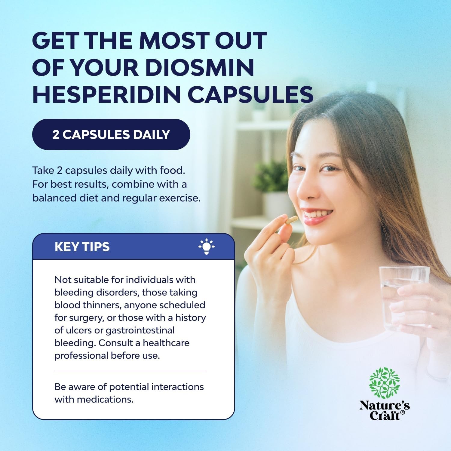 Diosmin Hesperidin 1000mg Complex for Enhanced Circulation – 120 Capsules