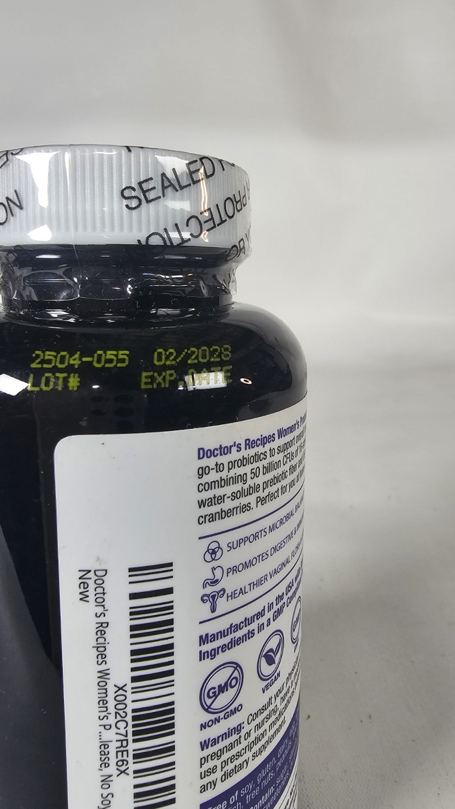 Women’s Probiotic 60 Caps 50 Billion CFU 16 Strains Exp:02/2028