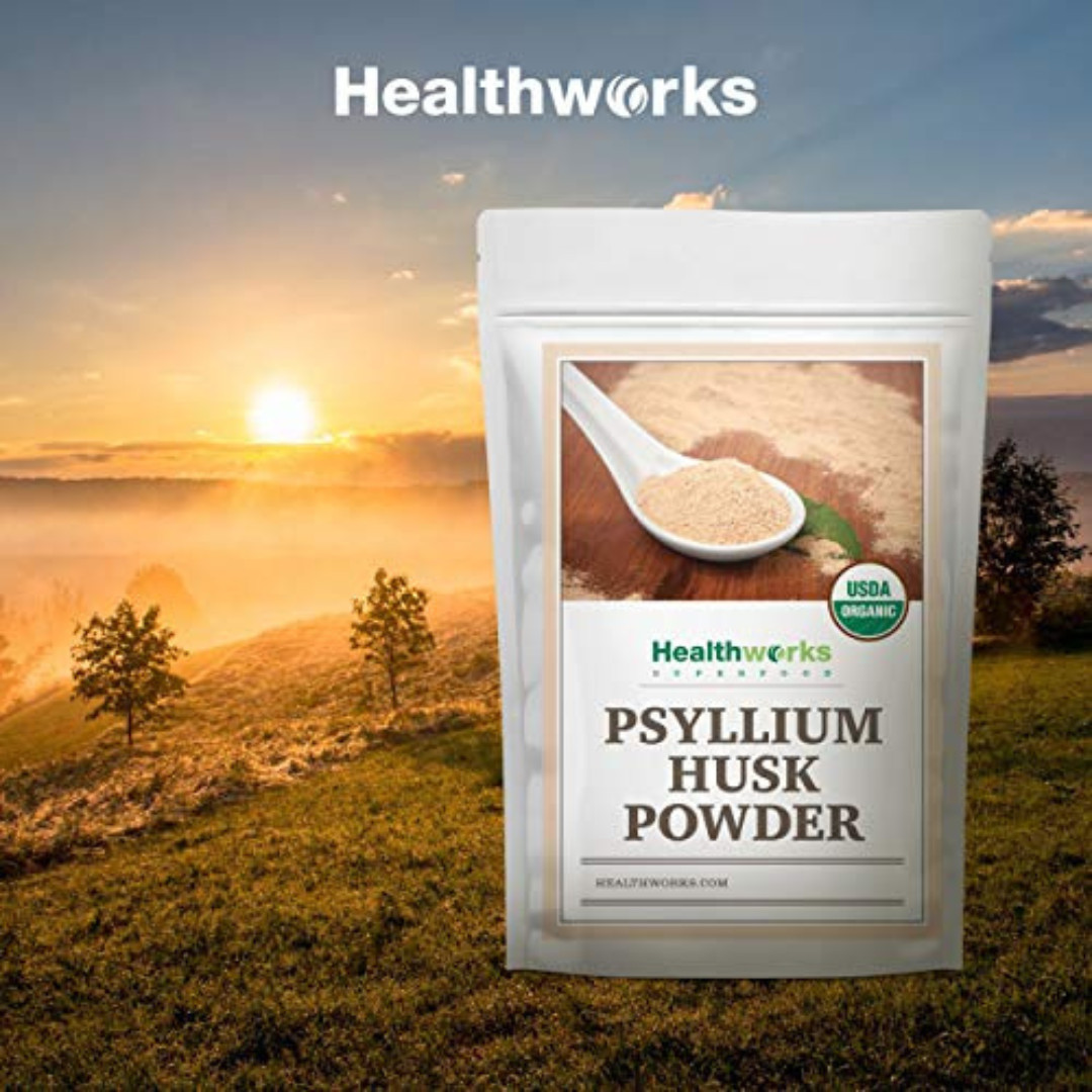 Psyllium Husk Powder Organic – 32 Oz / 2 Lbs – Raw – Certified Organic – Finely