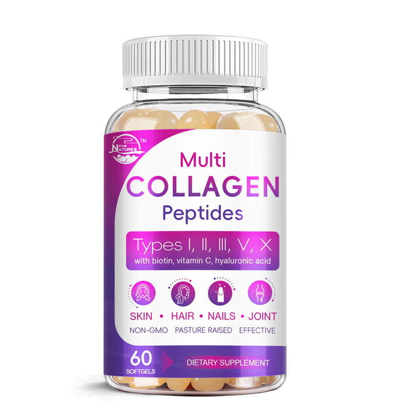 Collagen Peptides for Women&Men Type I,II,III,V,X Multi Collagen Pill Hydrolyzed