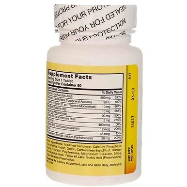 Nature’s Blend Stress Formula Vitamins 60 Tabs, 60 Count (Pack of 1)