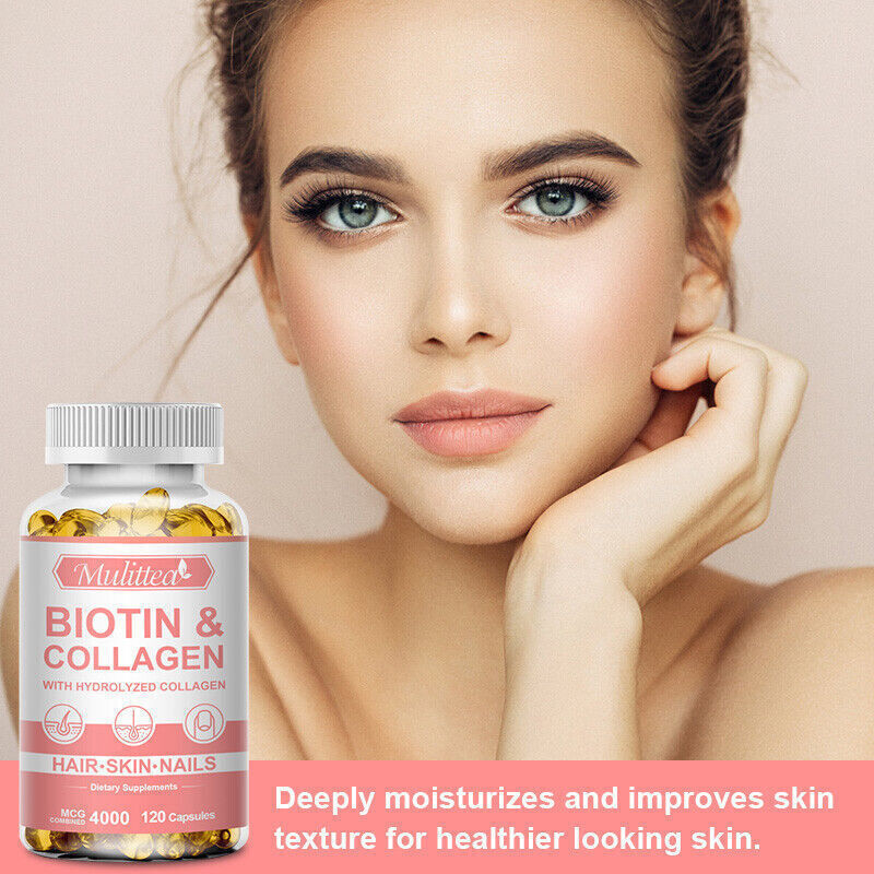 Collagen Vitamin Capsules-Skin,Hair,Nail Health Premium Collagen Supplement 120P