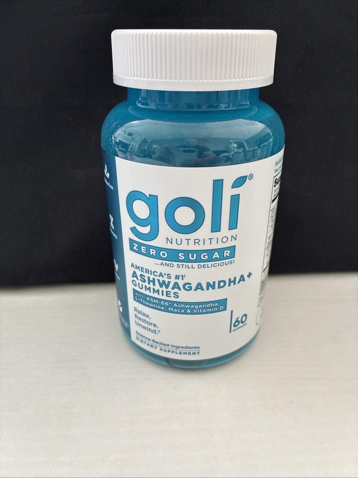 Goli Nutrition Zero Sugar Ashwagandha KSM66 Gummies 60 Gummies New Sealed