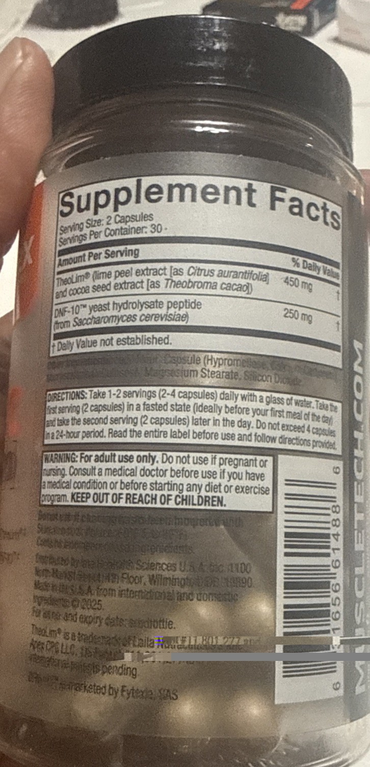 Muscletech Metabolic Peptide 320, 60 capsules, Exp 12/28 NEW