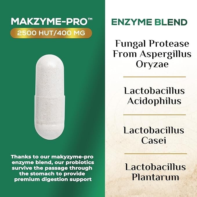 Probiotic Digestive Multi Enzymes, Probiotics for Digestive Health Support