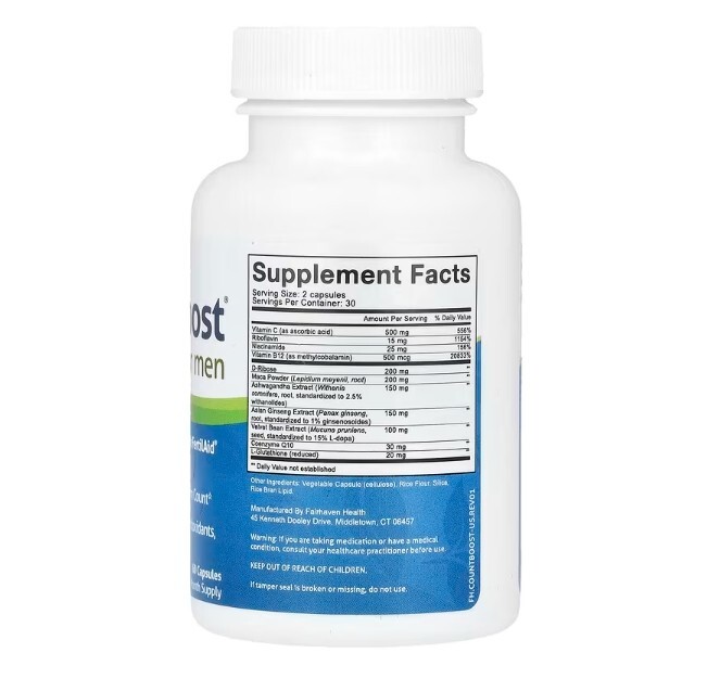 Count Boost for Men, 3 PACK, Support Sperm Count Fertility, 60 caps (180 total)