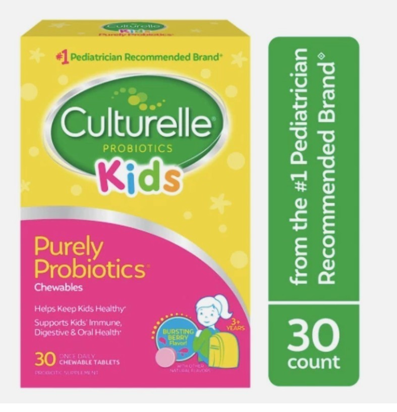 NEW Culturelle Kids Chewable Daily Probiotic for Kids Ages 3+ 30 Count Exp 10/26