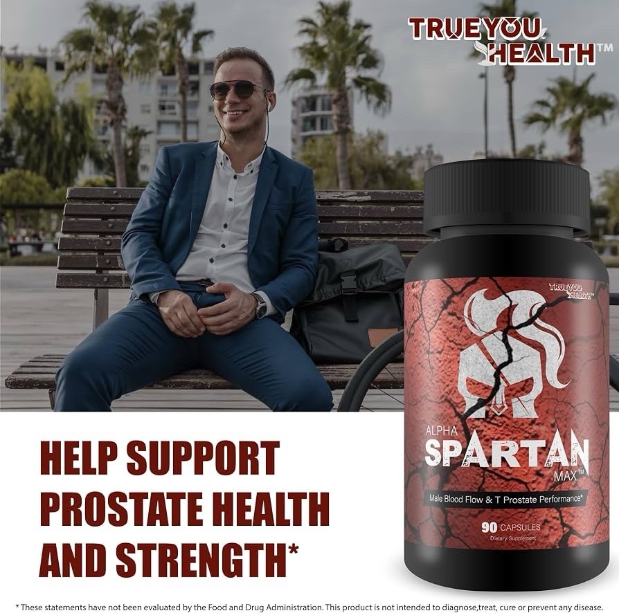 True You Health Alpha TRT Spartan MAX Blood Flow Prostate Support Exp:02/2028