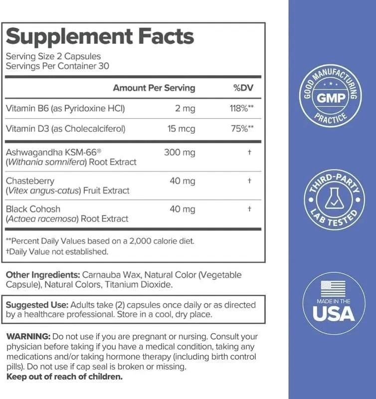 O Positiv MENO Vitamins for Menopause-Menopause Supplement for Women-30 Servings