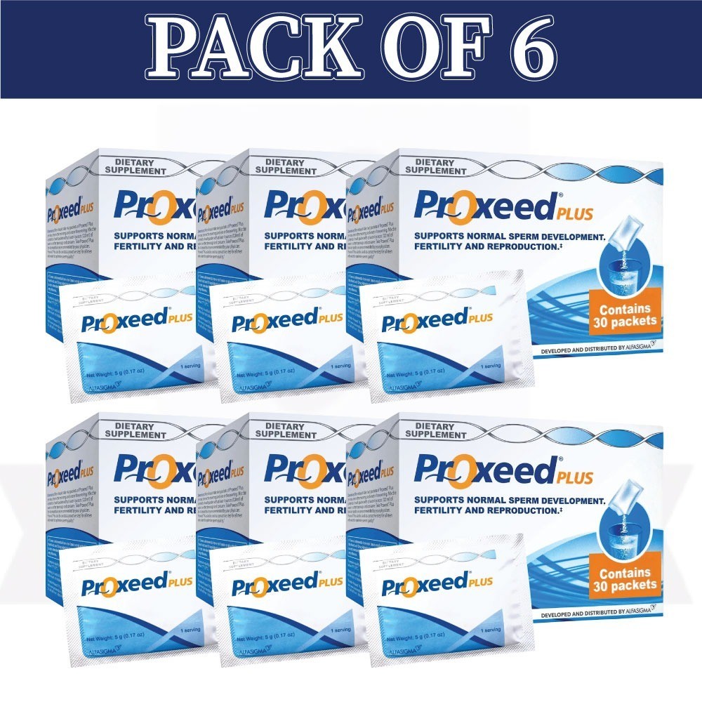 Proxeed Plus Male Fertility & Sperm Support 30 Sachets – PACK OF 6 – EXP 02/2028