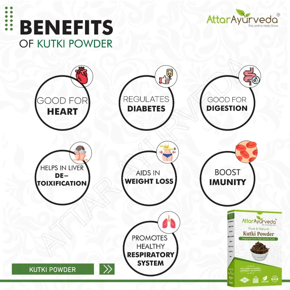 Attar Ayurveda Kutki Herb Powder 100gm-