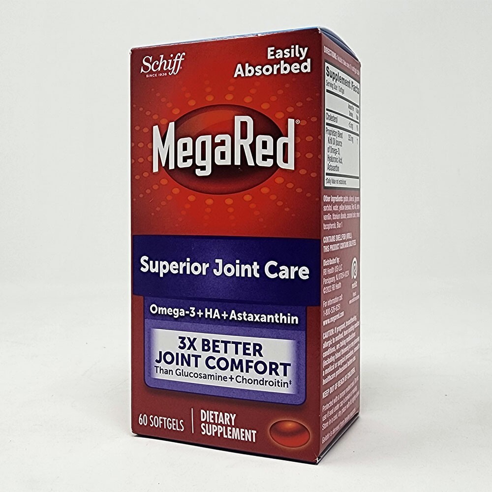 Schiff MegaRed Superior Joint Care, 60 Softgels Exp: 01/26
